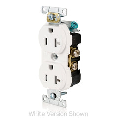 LEVITON Leviton TCR20-E 20A 125V NEMA 5-20R 2P 3W Tamper-Resistant Narrow Body Duplex Receptacle