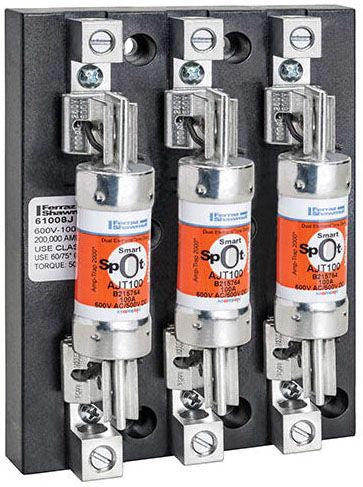 MERSEN Mersen 61008J FER Open Style Fuse Block 600 VAC/VDC 100 A 3 Pole