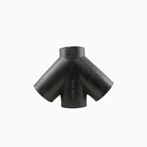 CHARLOTTE PIPE AND FOUNDRY Charlotte Pipe and Foundry NHDBYU 6 Inch No-Hub Cast Iron Double Wye ASTM 888