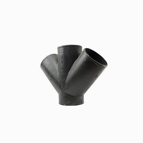 CHARLOTTE PIPE AND FOUNDRY Charlotte Pipe and Foundry NHDBYU 6 Inch No-Hub Cast Iron Double Wye ASTM 888