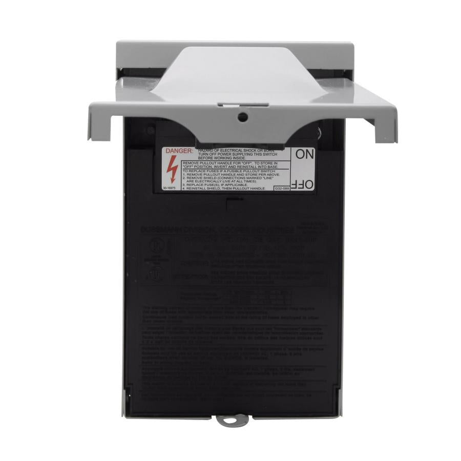 BUSSMANN Bussmann B222-60F Air Conditioner Disconnect 60A 120/240VAC Class H/R Fusible Labeled