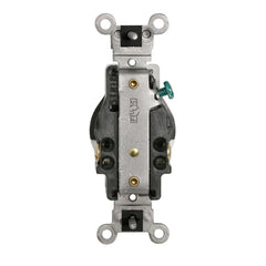 LEVITON Leviton T5461-E Single Receptacle Outlet Heavy-Duty Industrial Specification Grade Tamper-Resistant 20 Amp 250 Volt