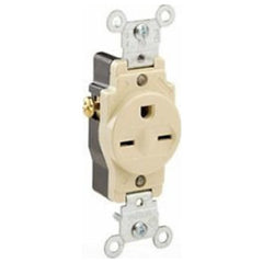 LEVITON Leviton 5029-I Straight Blade Receptacle 15 Amp 250 Volt NEMA 6-15R