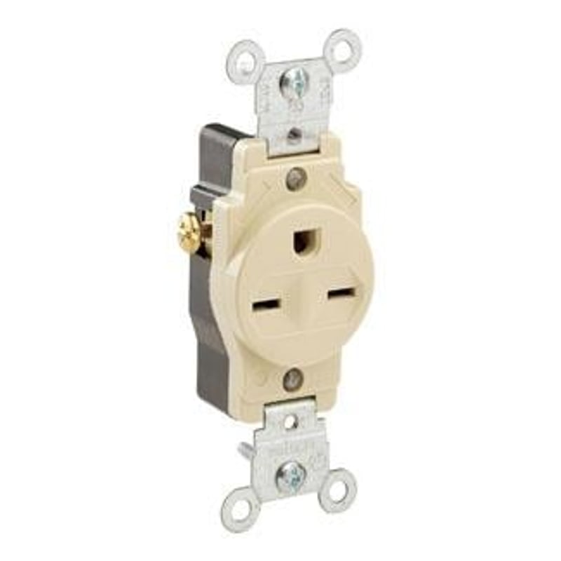 LEVITON Leviton 5029-I Straight Blade Receptacle 15 Amp 250 Volt NEMA 6-15R
