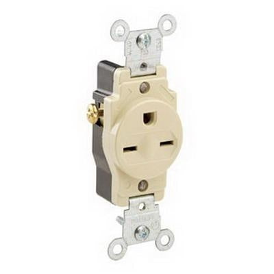LEVITON Leviton 5029-I Straight Blade Receptacle 15 Amp 250 Volt NEMA 6-15R