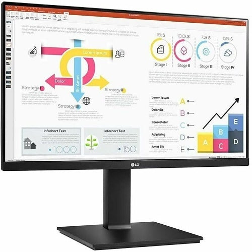 LG LG Pro 24BP75Q-B 23.8 IPS QHD Monitor with HDR10, USB Type-C Port, AMD FreeSync
