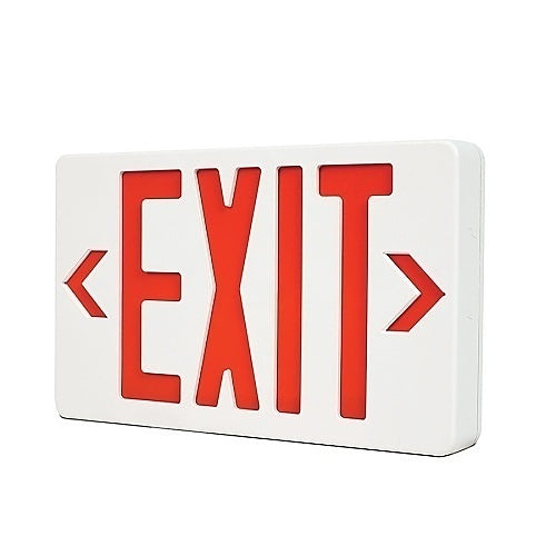 MIRCOM Mircom EL-7007RX-180 Thermo Plastic Exit Sign, 180min Battery Backup, Red