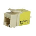 ORTRONICS ORTRONICS KT2J6A-13 Category 6A Keystone Jack, Lacing Cap Termination, Elec Ivory