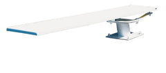 SR SMITH S.R. Smith 68-209-5962 SR Smith 6' Frontier III Diving Board w/ Cantilever 606/608 Jump Stand Radiant White