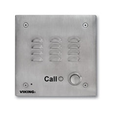 VIKING VIKING E-30-IP VoIP Stainless Steel Handsfree Speaker Phone, Vandal-Resistant 14 Gauge Louvered Stainless Steel, Flush Mount with Included Rough-In Box or Surface Mount with an Optional VE-5x5
