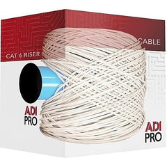 ADI PRO ADI PRO 0E-CMR6BLR CAT6 23/4 Solid BC Cable Unshielded UTP Riser CMR FT4 0E-CMR6BLR