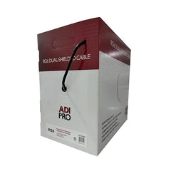 ADI PRO ADI PRO RN-7002508 RG6 CCS Dual-Shielded CATV Cable, 500' Express Box, Black