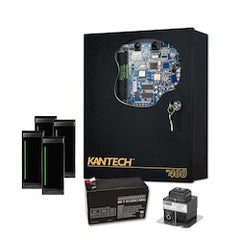 KANTECH Kantech EK-400-MTM Access Control Expansion Kit, 7-Piece, (1) KT-400 Controller, (4) KT-MUL-MT Reader, (1) TR1675 Transformer, (1) KT-BATT-12 Battery