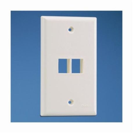 PANDUIT Panduit NK2FNIW NetKey 2-Port Faceplate, White
