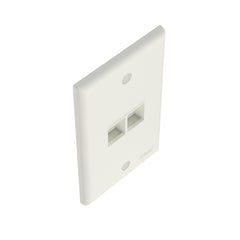 PANDUIT Panduit NK2FNIW NetKey 2-Port Faceplate, White