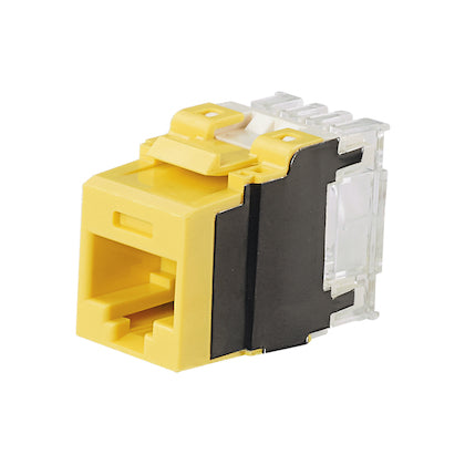 PANDUIT Panduit NK6X88MYL NetKey CAT6A Punchdown Jack, Yellow