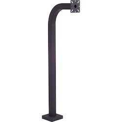 PEDESTAL PRO Pedestal Pro 42-9C-BLK 42 Gooseneck Pedestal