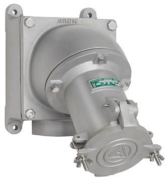 APPLETON Appleton ADJA20034200RS 200 Amp 3-Wire 4-Pole Flip Cover Receptacle