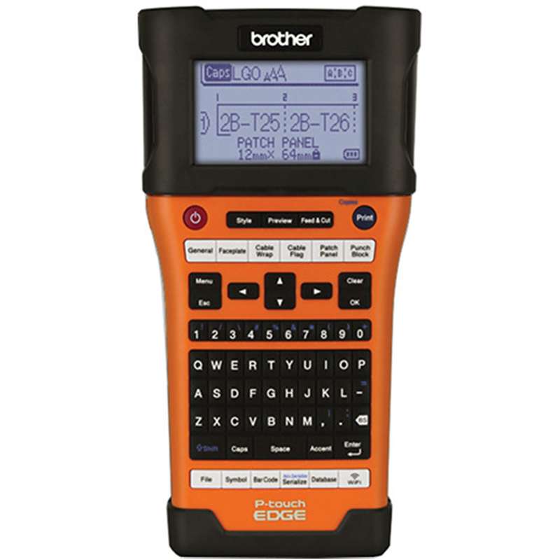 BROTHER Brother PT-E550W P-Touch EDGE Electronic Label Maker, with Auto Strip Cutter and Computer Connectivity