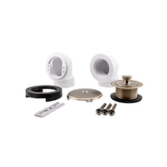 JB PRODUCTS JB Products 743PVCSNBX Lift and Turn PVC Half Bath Waste Kit Brushed Nickel 3/8 inch SCH 40