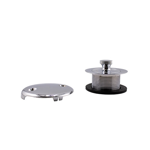 JB PRODUCTS JB Products HW35SPVCBX Push and Seal PVC Half Bath Waste Kit Chrome 3/8 inch, Single Hole, SCH 40