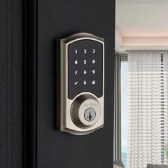KWIKSET Kwikset 916TRL SmartCode Touchscreen Traditional Electronic Deadbolt featuring SmartKey Security and Z-Wave Technology