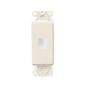 LEVITON Leviton 41641-T QuickPort Decora Insert, 1-Port, Light Almond