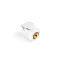 LEVITON Leviton 40735-RYW QuickPort RCA Connector, Yellow