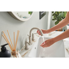 PEERLESS FAUCET Peerless Faucet P3523LF-BN Westchester Two-Handle Widespread Bathroom Faucet in Brushed Nickel