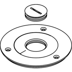 WIREMOLD Wiremold 896TCK Floor Box Cover Plate, Brass, For Tile W/2 1/4 Opening