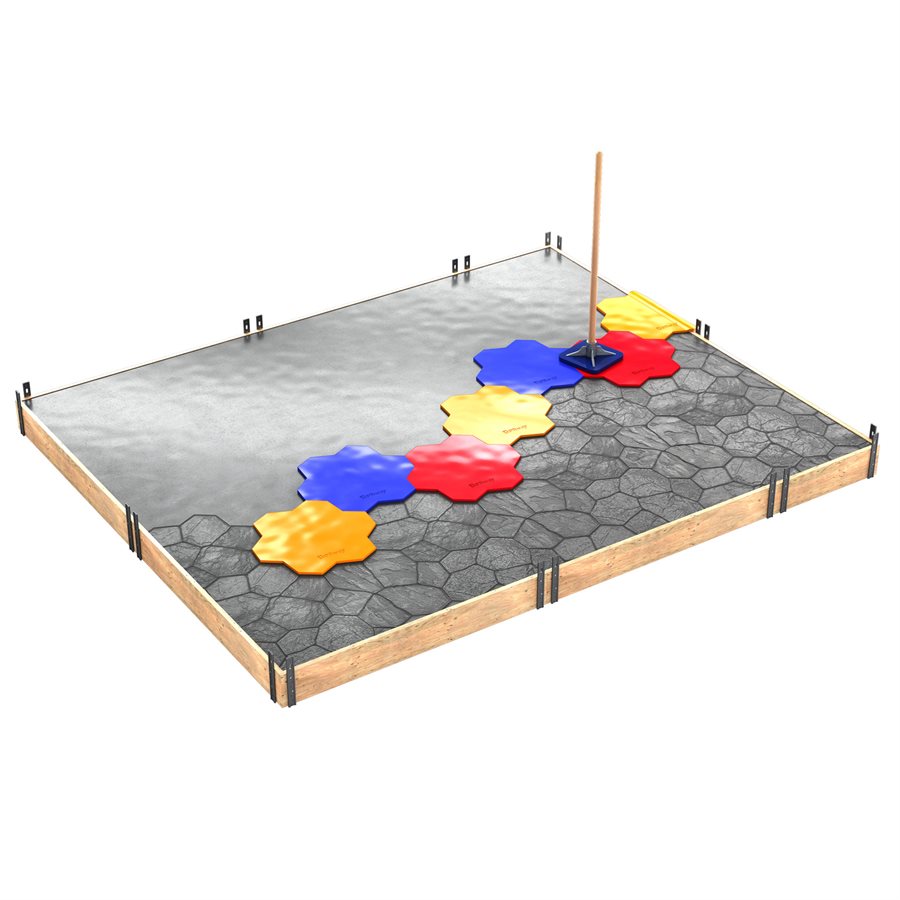 BONWAY BonWay 12-872 Floppy Mat - Random Stone - Yellow - 29 x 29
