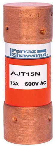 MERSEN Mersen AJT175 FER Current Limiting Low Voltage North American Time Delay Fuse, 175 A, 600 VAC, 200 kA Interrupt, J Class