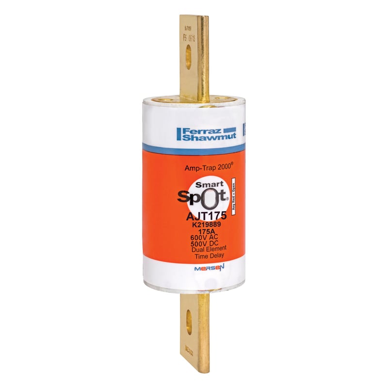 MERSEN Mersen AJT175 FER Current Limiting Low Voltage North American Time Delay Fuse, 175 A, 600 VAC, 200 kA Interrupt, J Class