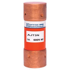 MERSEN Mersen AJT3N Low-voltage General Purpose Fuse, Class J, Time-delay, 600V 3A