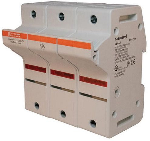 MERSEN Mersen US6J3I Fuseholder Ultrasafe 3 Pole 60A J Type Fuse Holder With Indicator