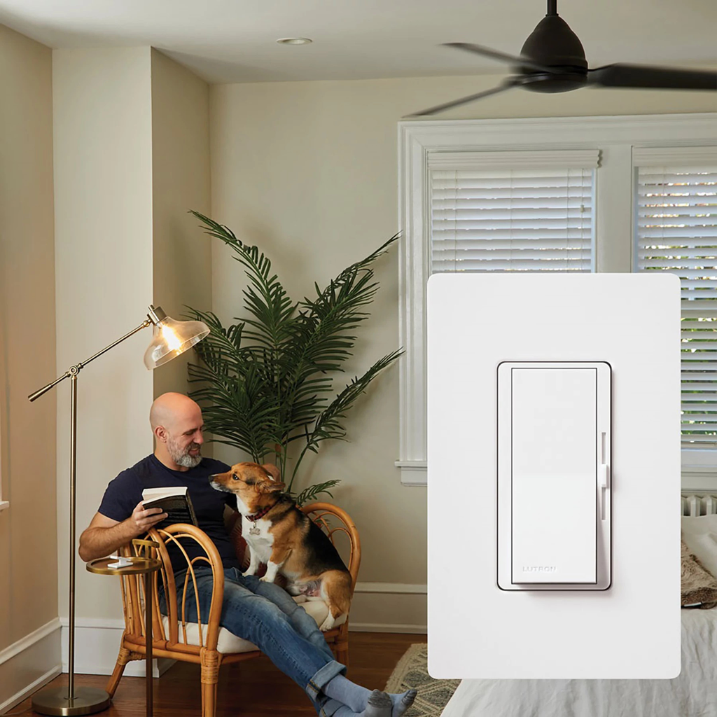 DIVA Diva DVFSQ-F-IV 120 VAC Ivory 3-Speed Fan Control Dimmer