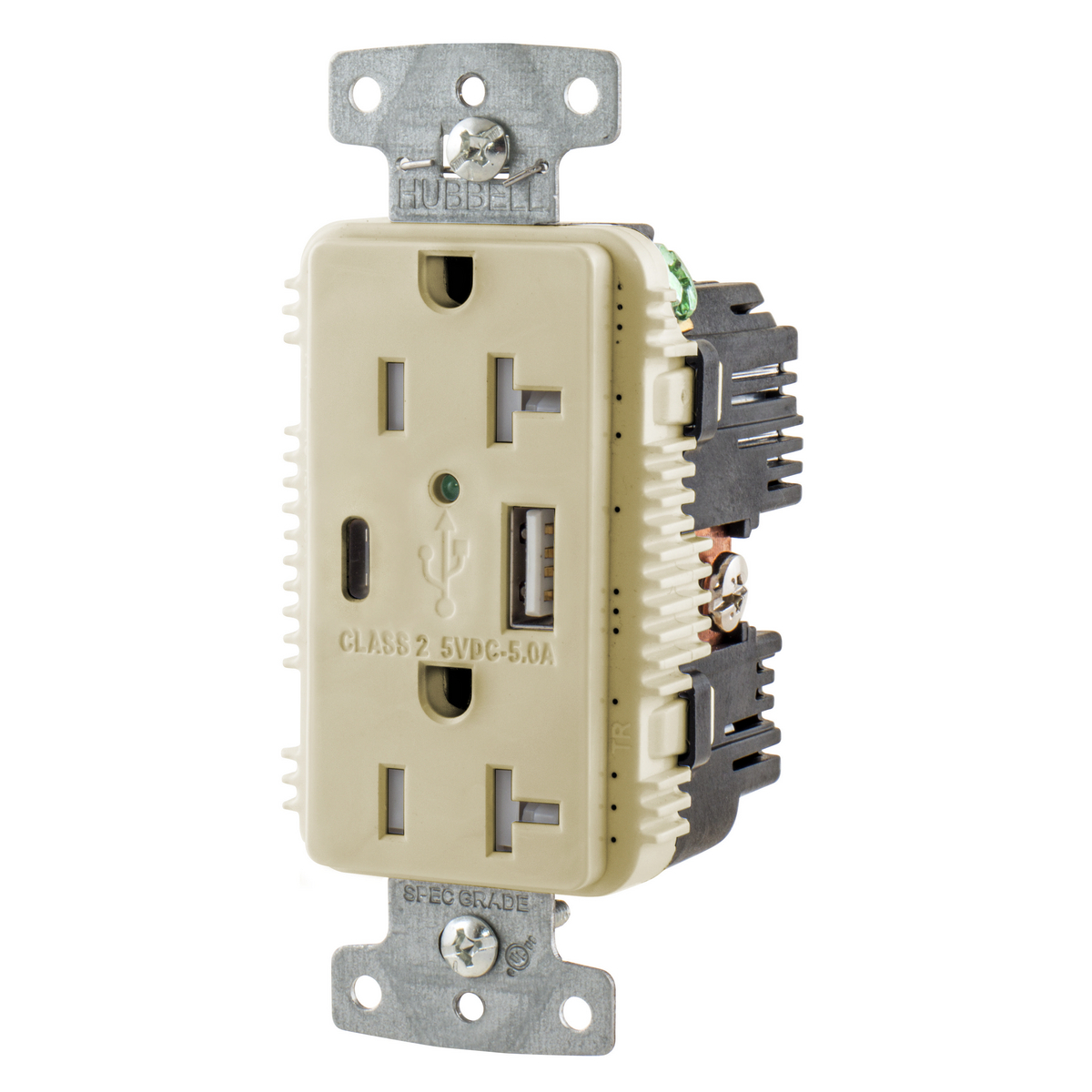 HUBBELL WIRING USB20AC5I ELECTRICAL CORDS, PLUGS, AND RECEPTACLES
