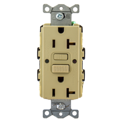 HUBBELL Hubbell GFRST20I GFCI Receptacle 20A 125V