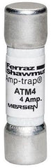 MERSEN Mersen ATM4 FER Amp-Trap Low Voltage Fast Acting Fuse 4 A 600 VAC/VDC 100 kA