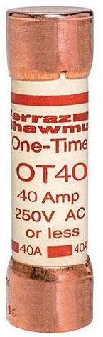 MERSEN Mersen OT40 One-Time Fuse 40 A 250 VAC/VDC K5