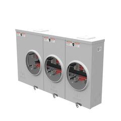 MILBANK Milbank U8213-XL-KK-BLG 4 Term, Ringless, Small Closing Plate, Horn Bypass, 3 Position, 7-8 Inch Barrel Lock Ground with Bracket Provision, 100 Amp, Side Wireway