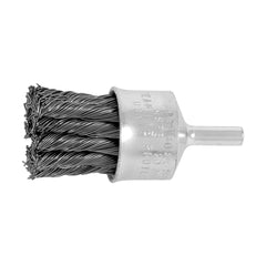 PFERD PFERD 83080 Flared Cup Stem Mount End Brush, 1 in, Knot, 0.02 in, Carbon Steel Fill