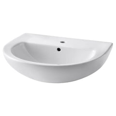 AMERICAN STANDARD American Standard 0468001.020 Evolution 24 x 18-3/4 in. Oval Pedestal Bathroom Sink in White