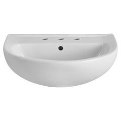 AMERICAN STANDARD American Standard 0467008.020 22 Evolution 8 Widespread Pedestal Sink Top in WHITE