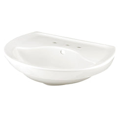 AMERICAN STANDARD American Standard 0268.008.020 Ravenna® 24-1/2 x 20 in. Oval Pedestal Bathroom Sink in White