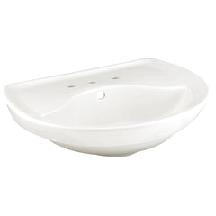 AMERICAN STANDARD American Standard 0268.008.020 Ravenna® 24-1/2 x 20 in. Oval Pedestal Bathroom Sink in White