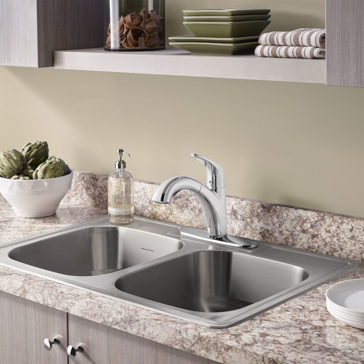 AMERICAN STANDARD American Standard 4433.100.002 QUINCE Pull-Out/Pull-Down Kitchen Faucet Polished Chrome