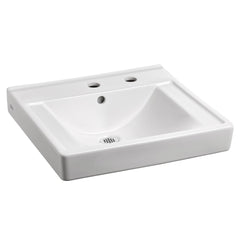 AMERICAN STANDARD American Standard 9024011EC.020 Decorum 20 x 18-1/4 in. Rectangular Wall Mount Bathroom Sink with Center Hole Only