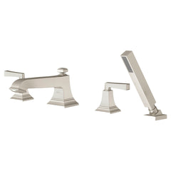 AMERICAN STANDARD American Standard T455901.295 Town Square S Bathtub Faucet With Lever Handles And Personal Shower For Flash Rough-in Valve In Brushed Nickel