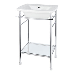 AMERICAN STANDARD American Standard 8719000.002 Edgemere Edgemere Bathroom Sinks in Polished Chrome Console Leg